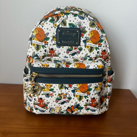 Loungefly Handbags - Loungefly Disney Lion King Tattoo Floral Mini Backpack New One Size